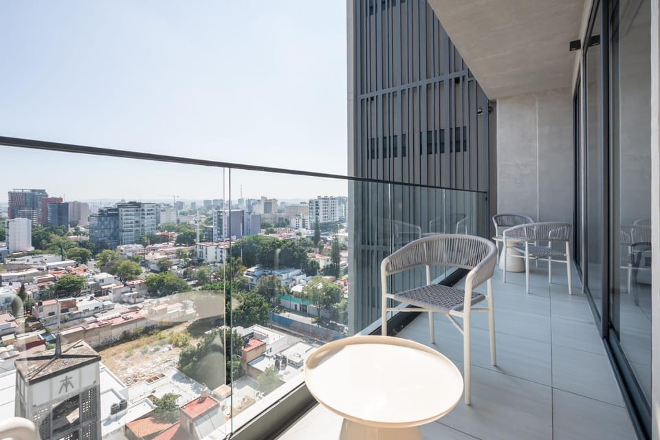 Property building, Day, View (from property/room), Balcony/Terrace, City view