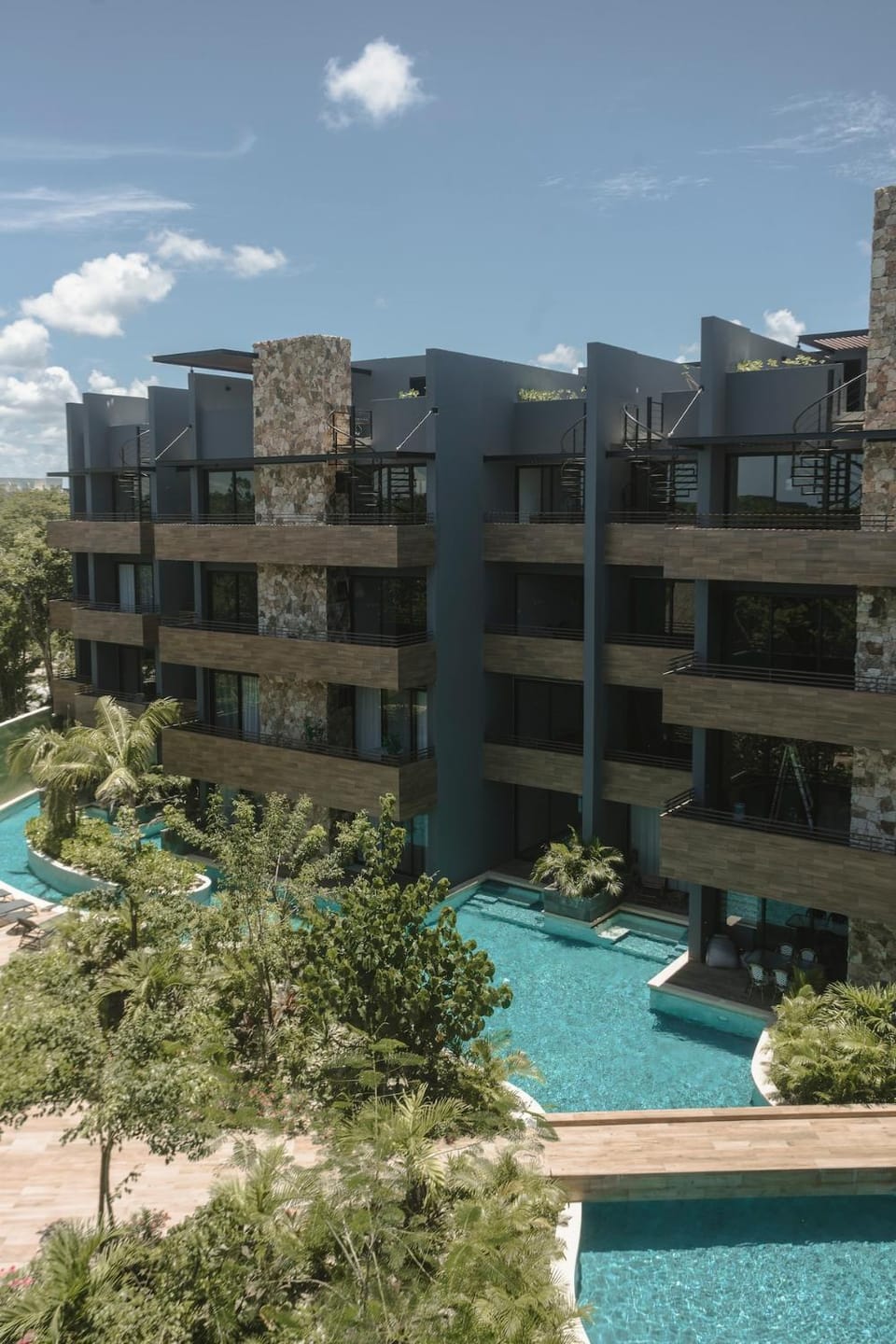 Property building, Pool view, Swimming pool