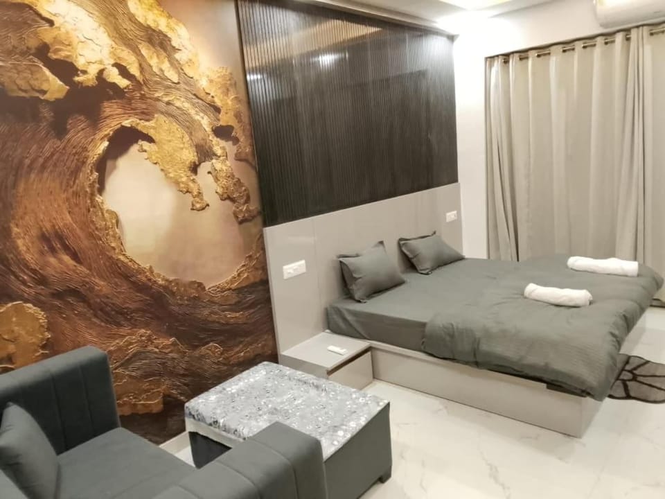 Bed, Living room, Bedroom