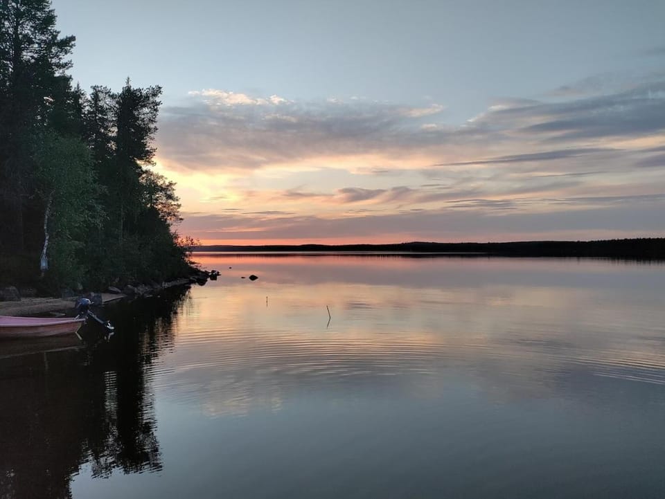 Natural landscape, Lake view, Sunset