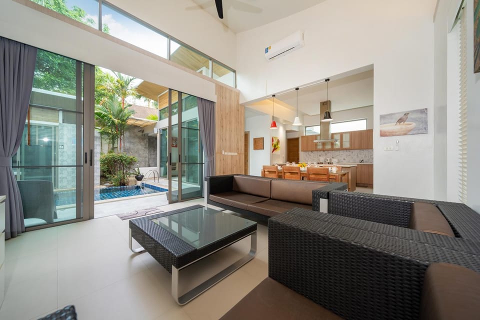 Living room, Seating area, Pool view, Swimming pool