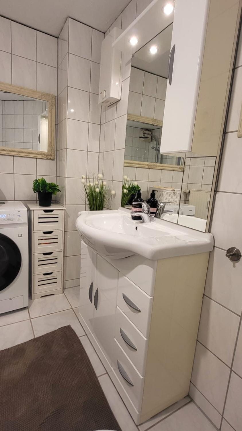 Bathroom, washing machine