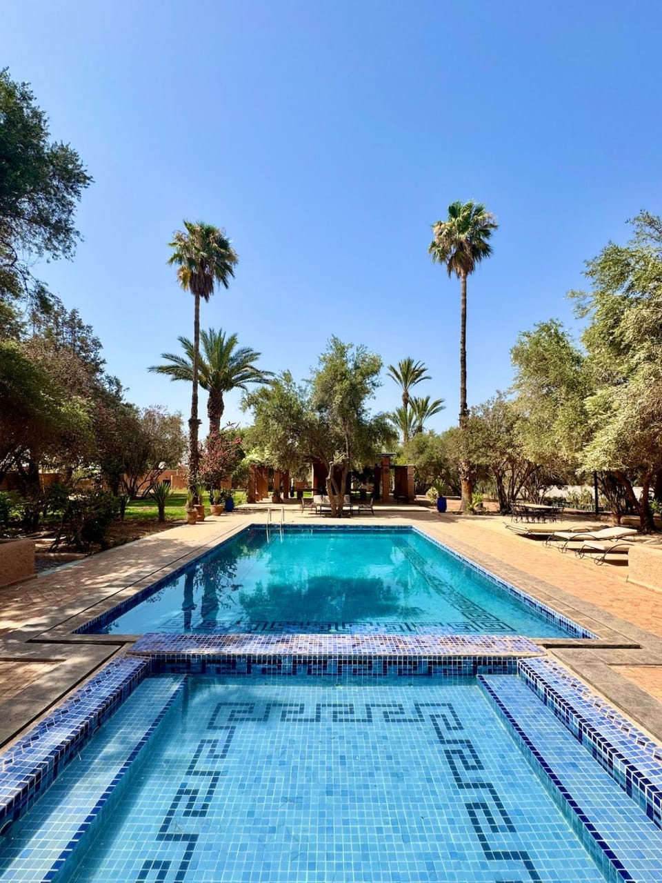 Natural landscape, Pool view, Swimming pool, sunbed