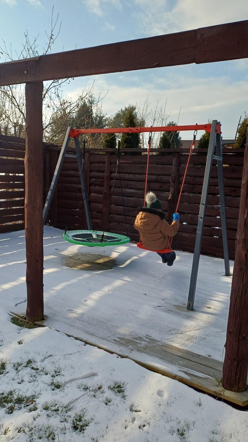 Winter, Children play ground