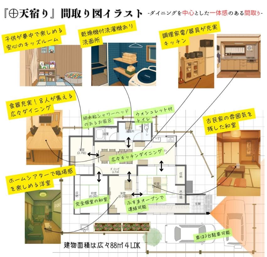 天宿りAmayadori Apartment in Tokyo Prefecture