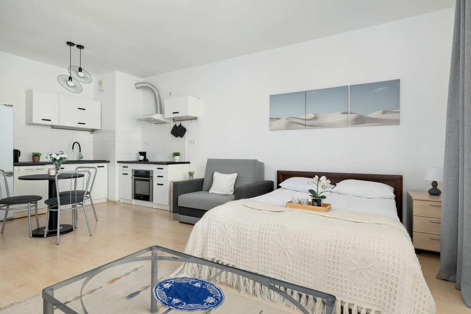 Bed, Kitchen or kitchenette, Living room, Photo of the whole room, Seating area, Dining area, Bedroom