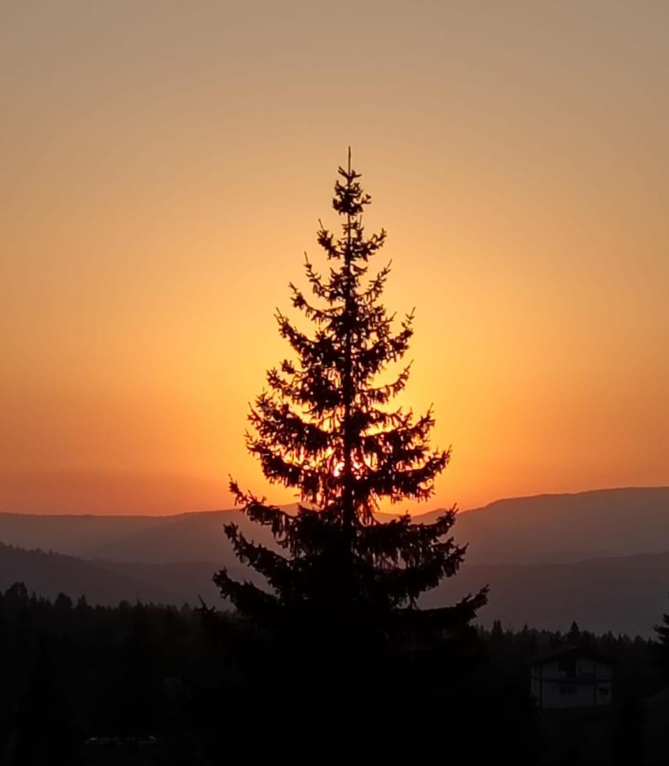 Natural landscape, Mountain view, Sunset