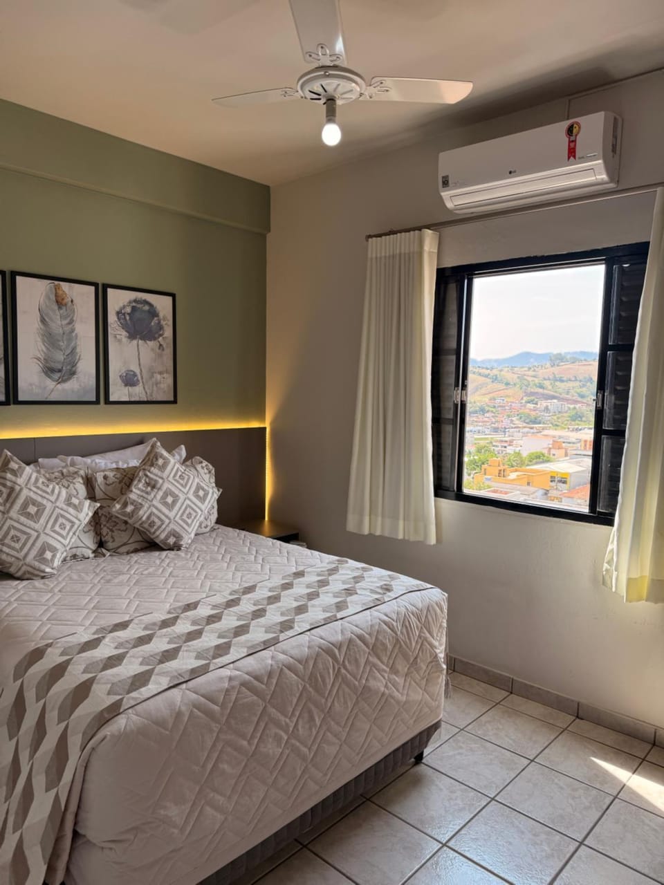 City view, minibar, air conditioner
