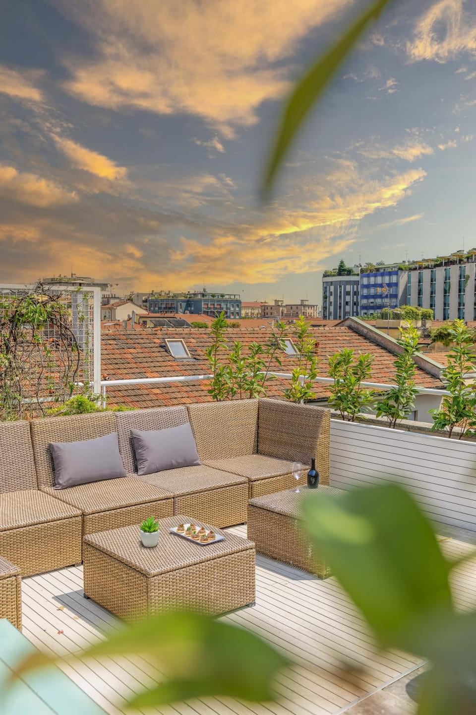 Property building, Patio, Day, View (from property/room), Balcony/Terrace, Living room, Seating area, Pool view, Swimming pool, sunbed