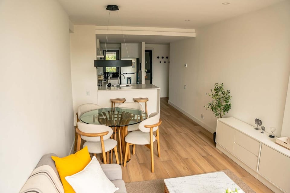 Kitchen or kitchenette, Living room, Dining area