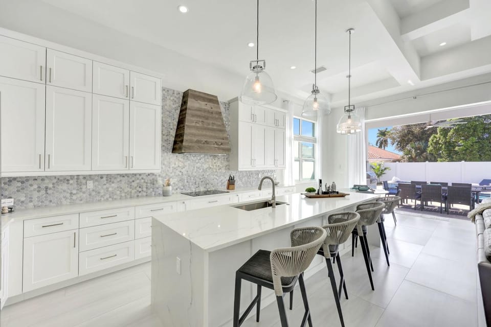 Sand Dollar Retreat New 4BR w/ Pool, Spa & Walk to Vanderbilt Beach House in Naples Park