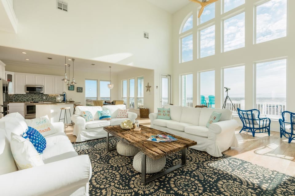 Luxury Beachfront Large Deck Group Ready House in Bolivar Peninsula