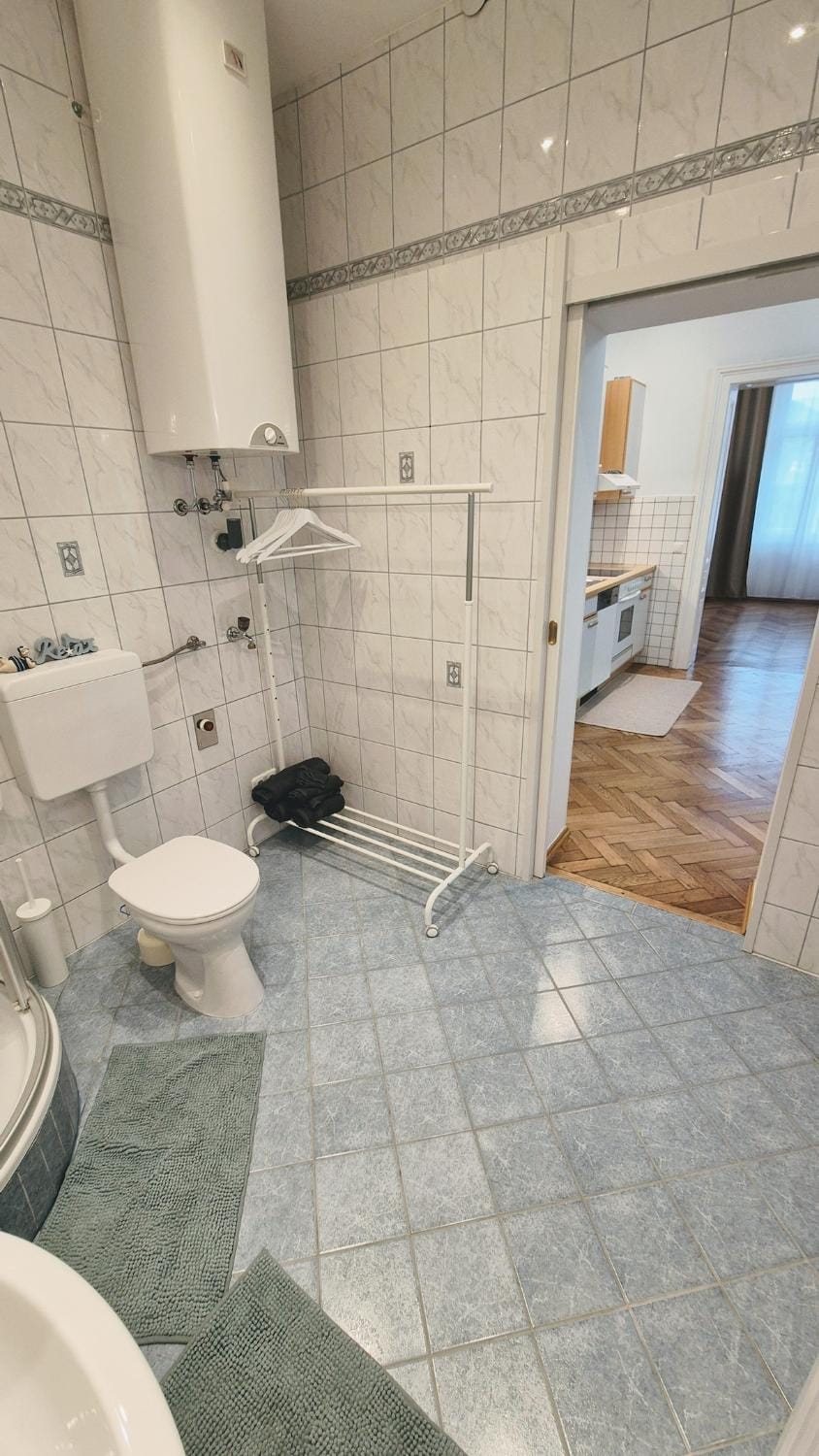 Shower, Toilet, Bathroom, towels
