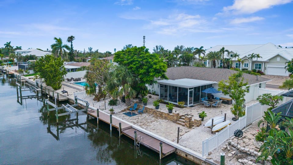 Garry's Landing! Canal front home with boat dock! House in Cortez