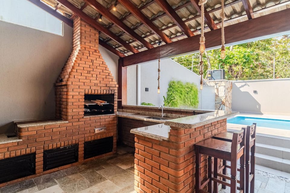 140m Praia | Roupa de Cama, Toalhas | 4 Vagas House in State of São Paulo