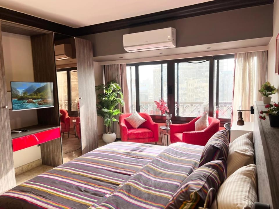 Bed, TV and multimedia, Bedroom, air conditioner