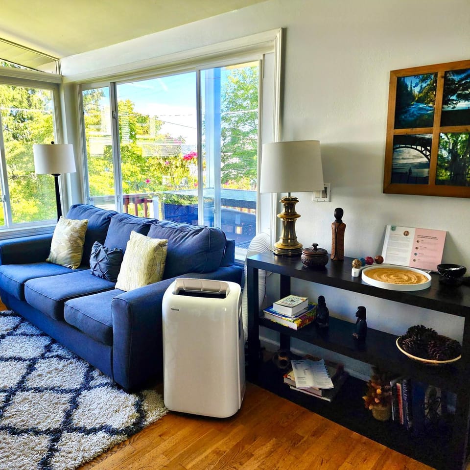 View (from property/room), Balcony/Terrace, air conditioner