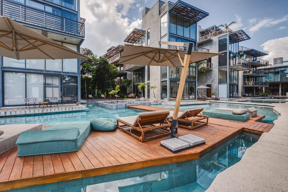 Classy 2BR on Private Cenote Big Gym Roof Pool Apartment in Tulum
