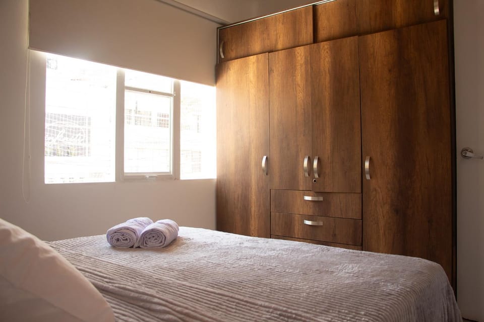 Bed, Photo of the whole room, Bedroom, towels, wardrobe