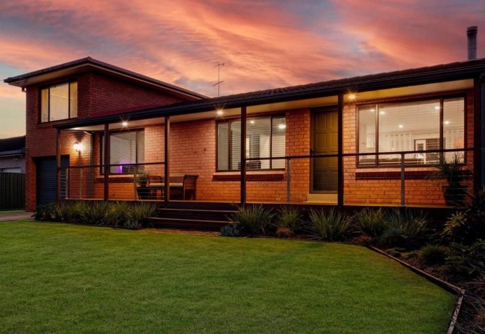 Property building, Garden view, Sunset