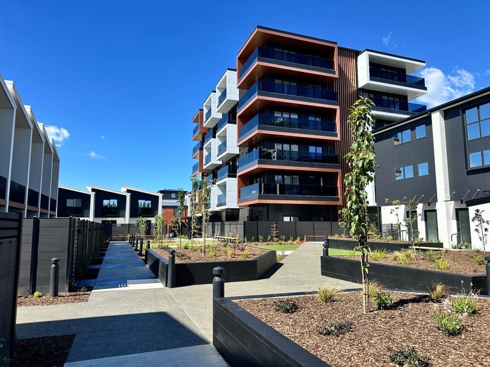 Property building, Garden view