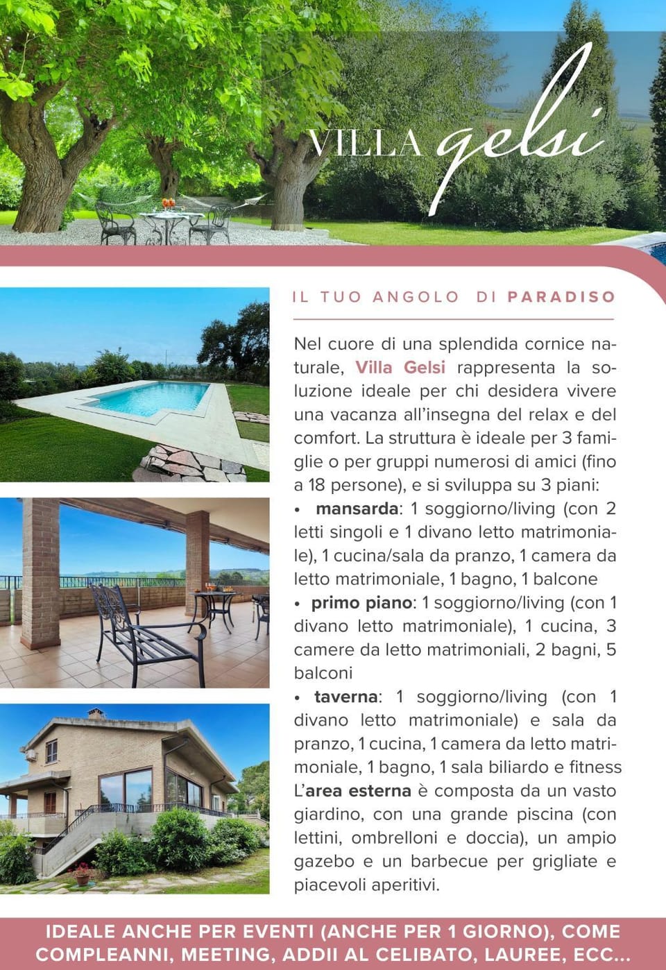 Property building, Living room, Swimming pool
