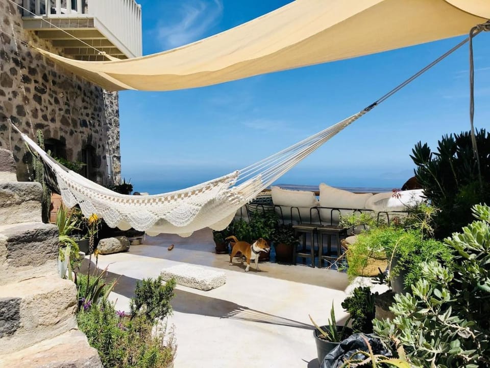 Patio, Natural landscape, Sea view