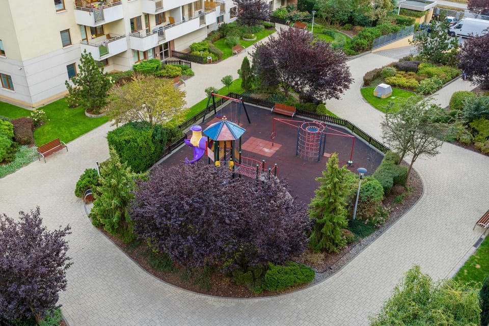 Bird's eye view, Children play ground