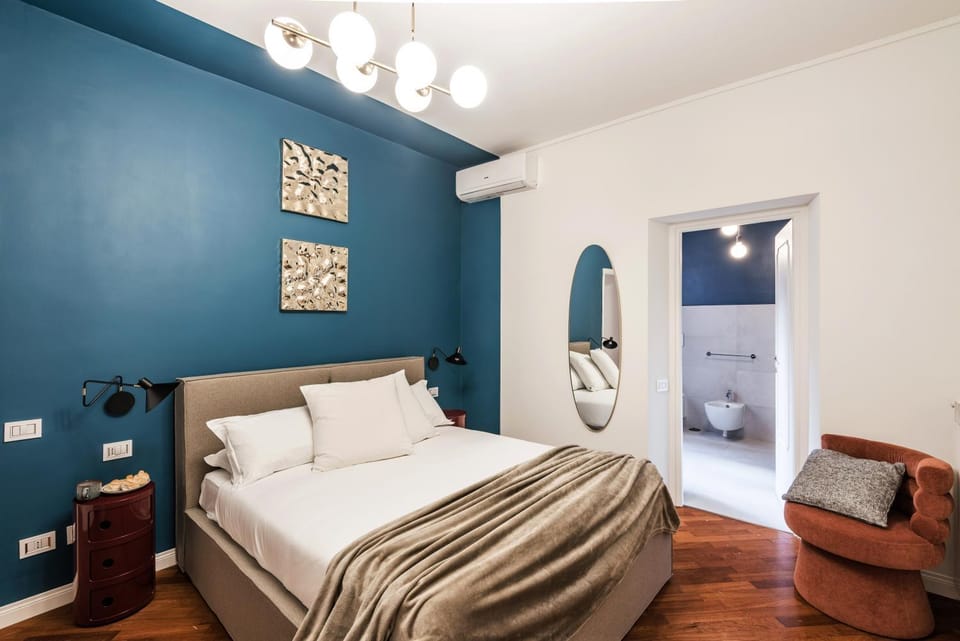 Bed, Bathroom, Bedroom