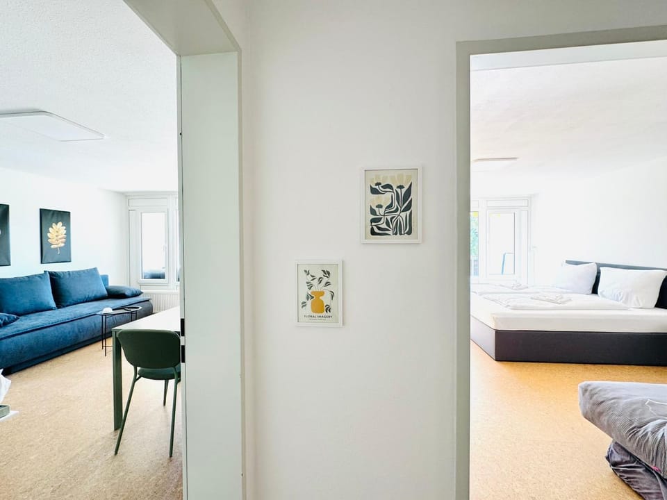 Bed, Living room, Seating area, Bedroom