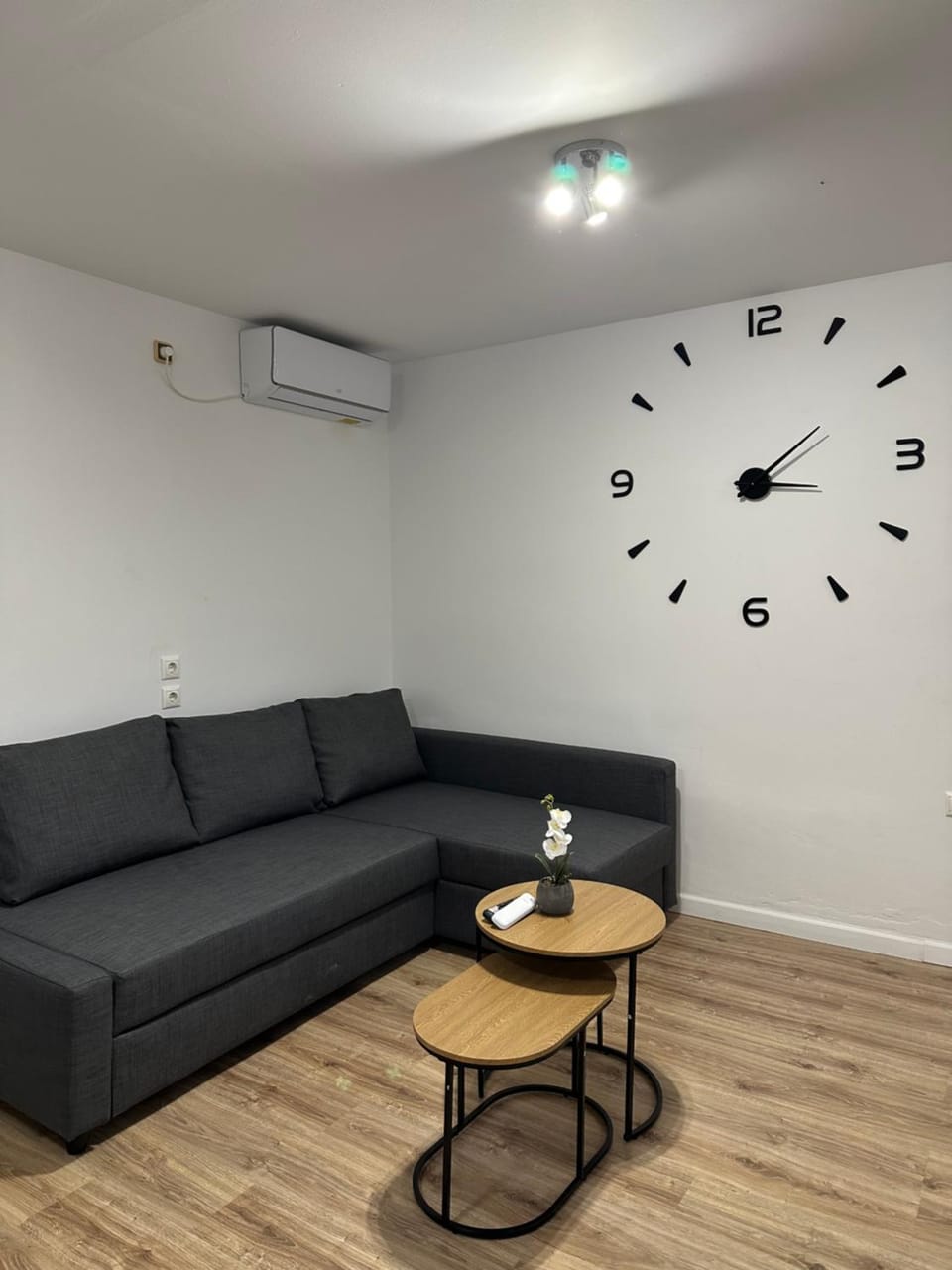 Living room, Seating area, air conditioner