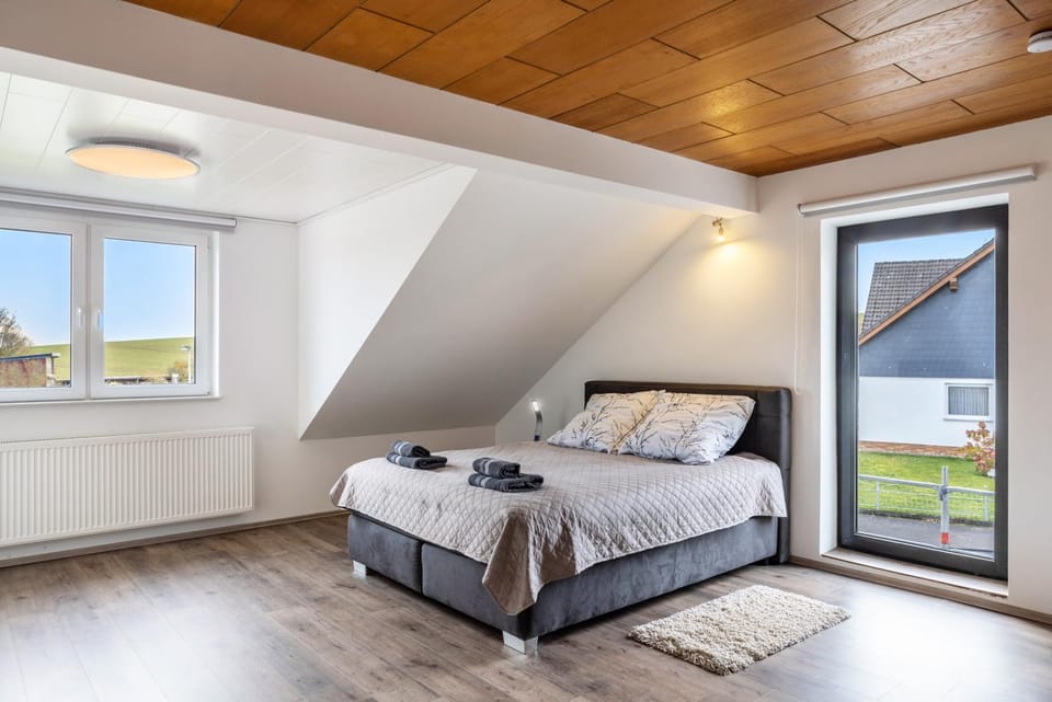 Property building, Living room, Bedroom