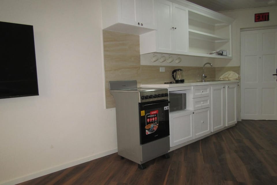 Kitchen or kitchenette, oven, stove