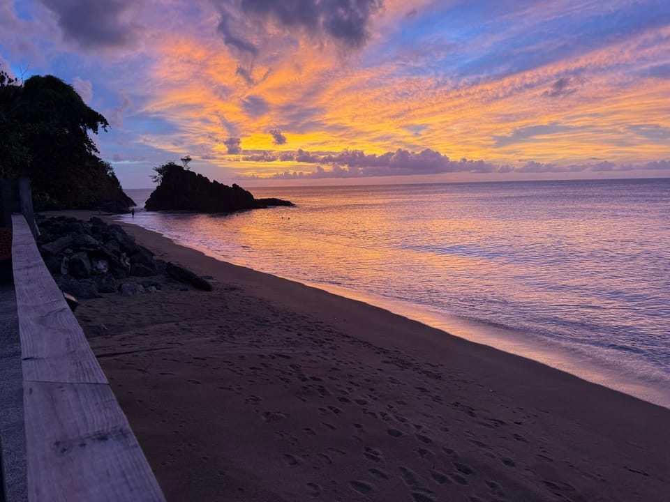 Day, Natural landscape, Beach, Sea view, Sunset