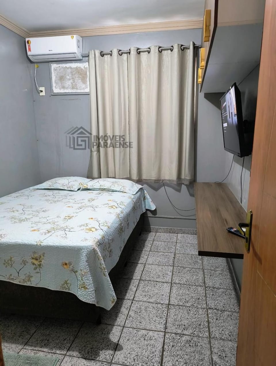 Bed, TV and multimedia, Photo of the whole room, Bedroom, air conditioner