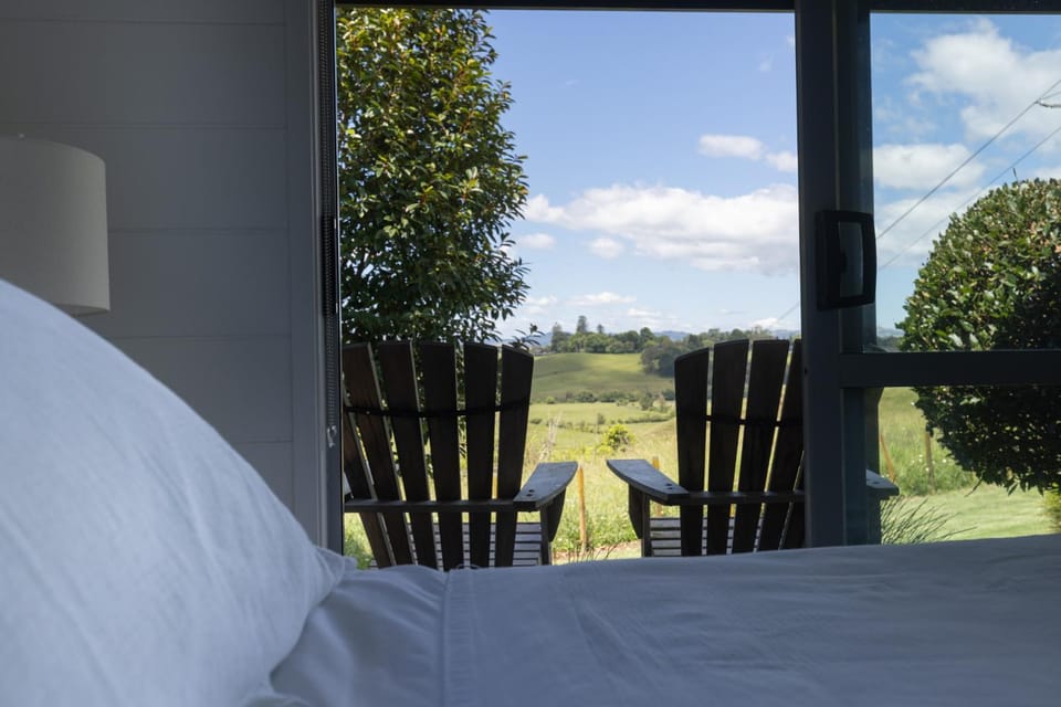 Bed, Natural landscape, View (from property/room), Bedroom