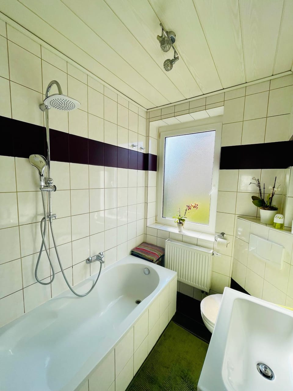 Shower, Toilet, Bath, towels