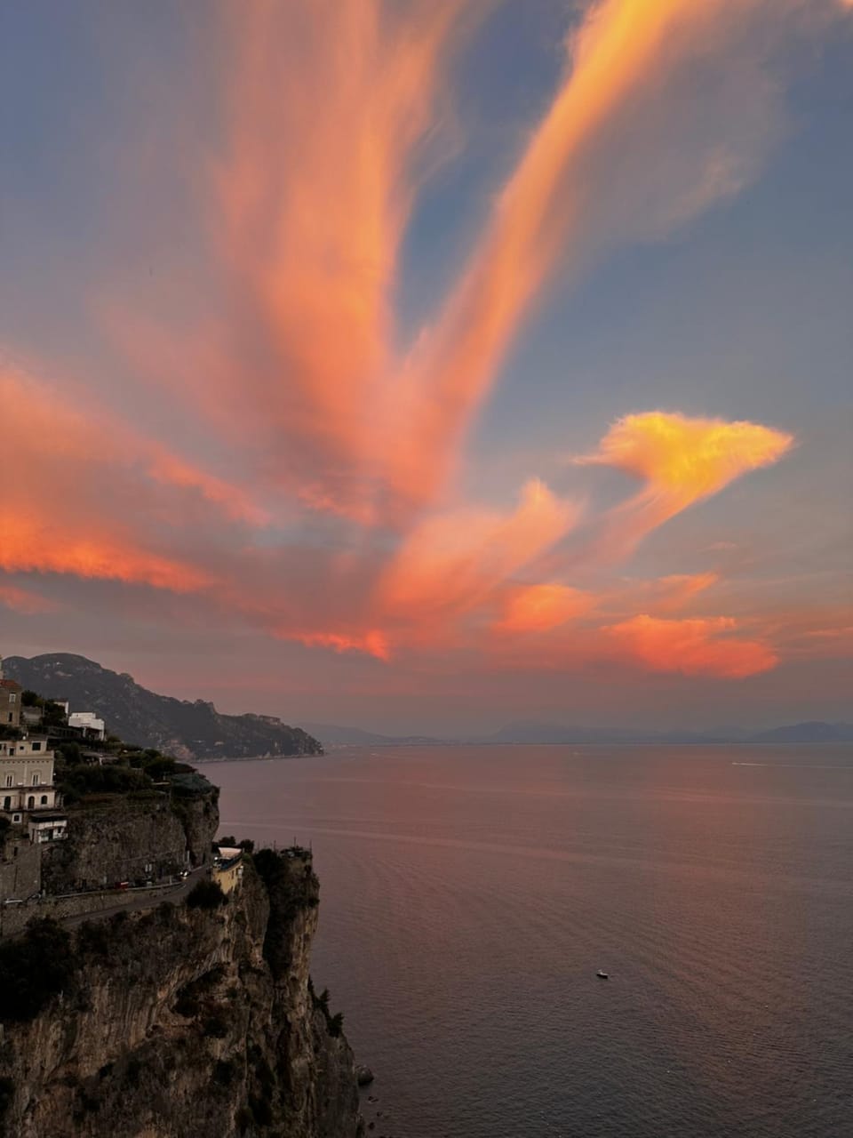 Natural landscape, Sea view, Sunset