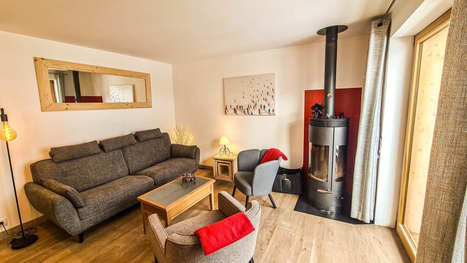 Living room, fireplace