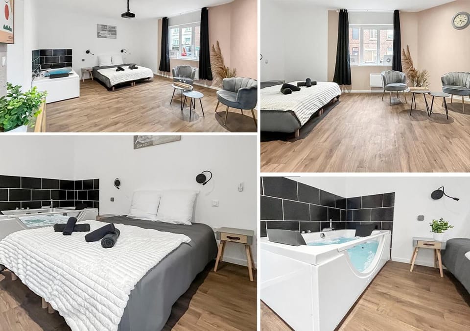 Bed, Living room, Photo of the whole room, Seating area, Bedroom, towels