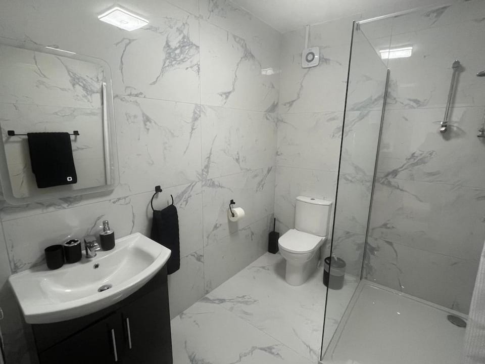 Shower, Toilet, Bathroom, towels