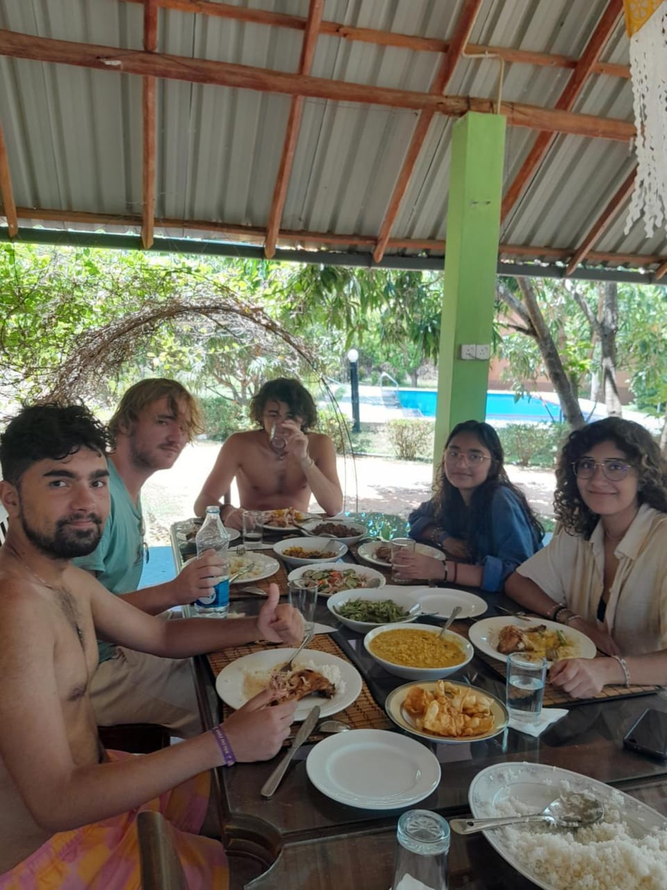 Pool view, Swimming pool, Lunch, Drinks, group of guests