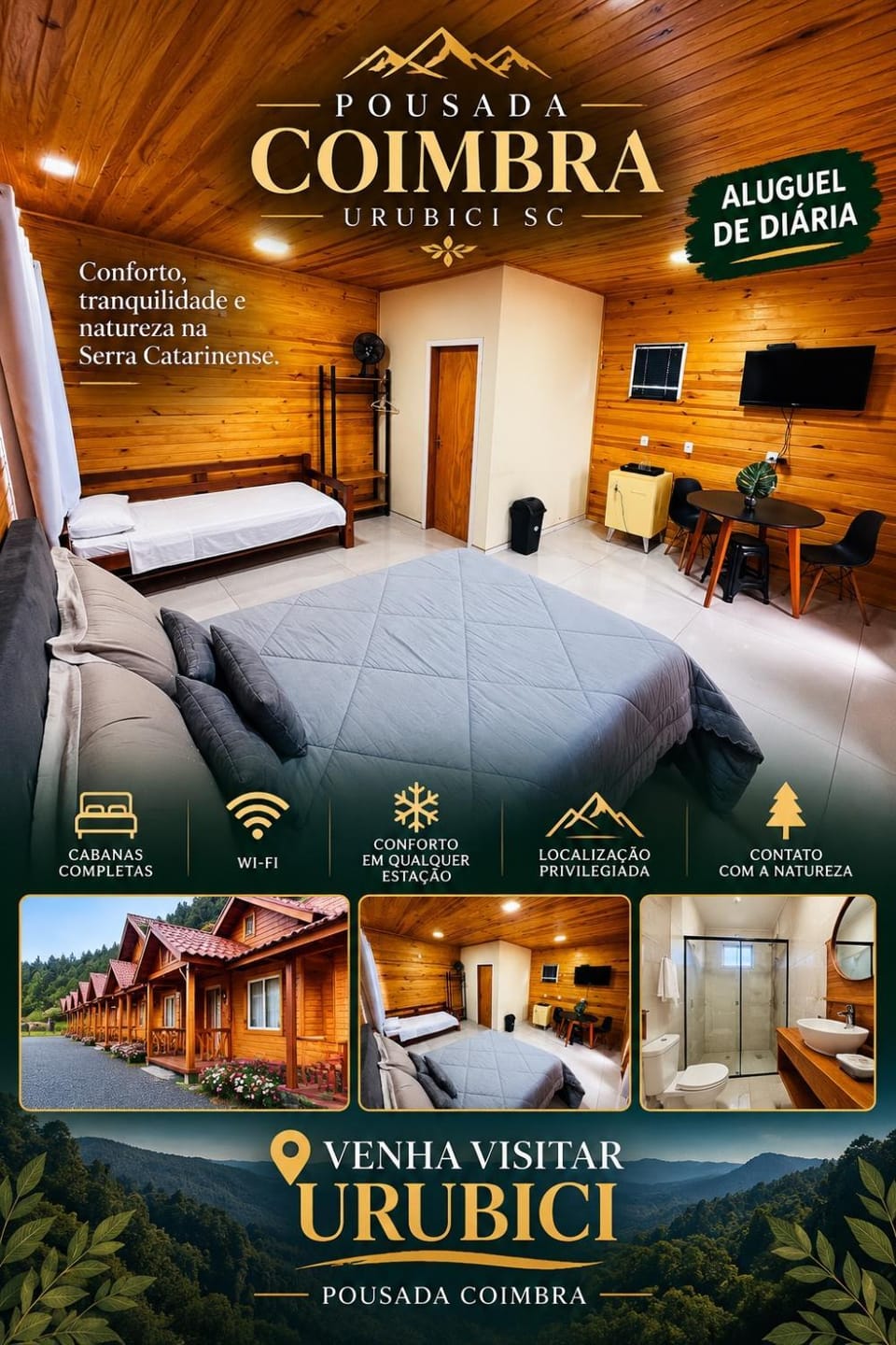 Cabanas Coimbra Nature lodge in Urubici