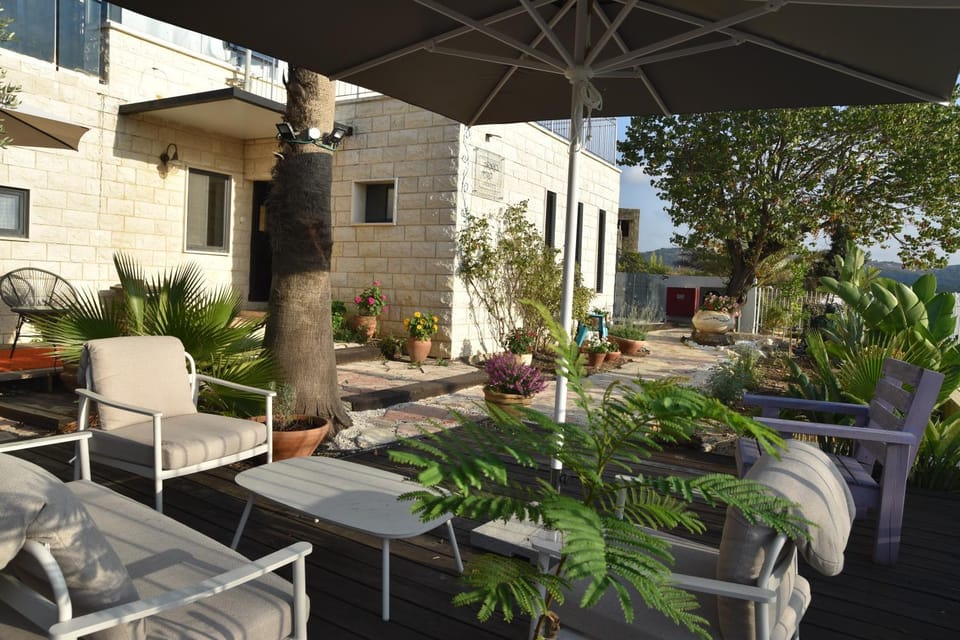 Property building, Day, Garden, View (from property/room), Seating area, Garden view