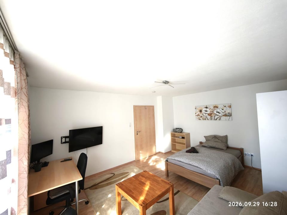 Bed, TV and multimedia, Photo of the whole room, Bedroom