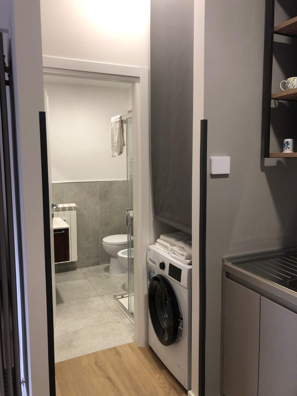 Shower, Toilet, Bathroom, washing machine