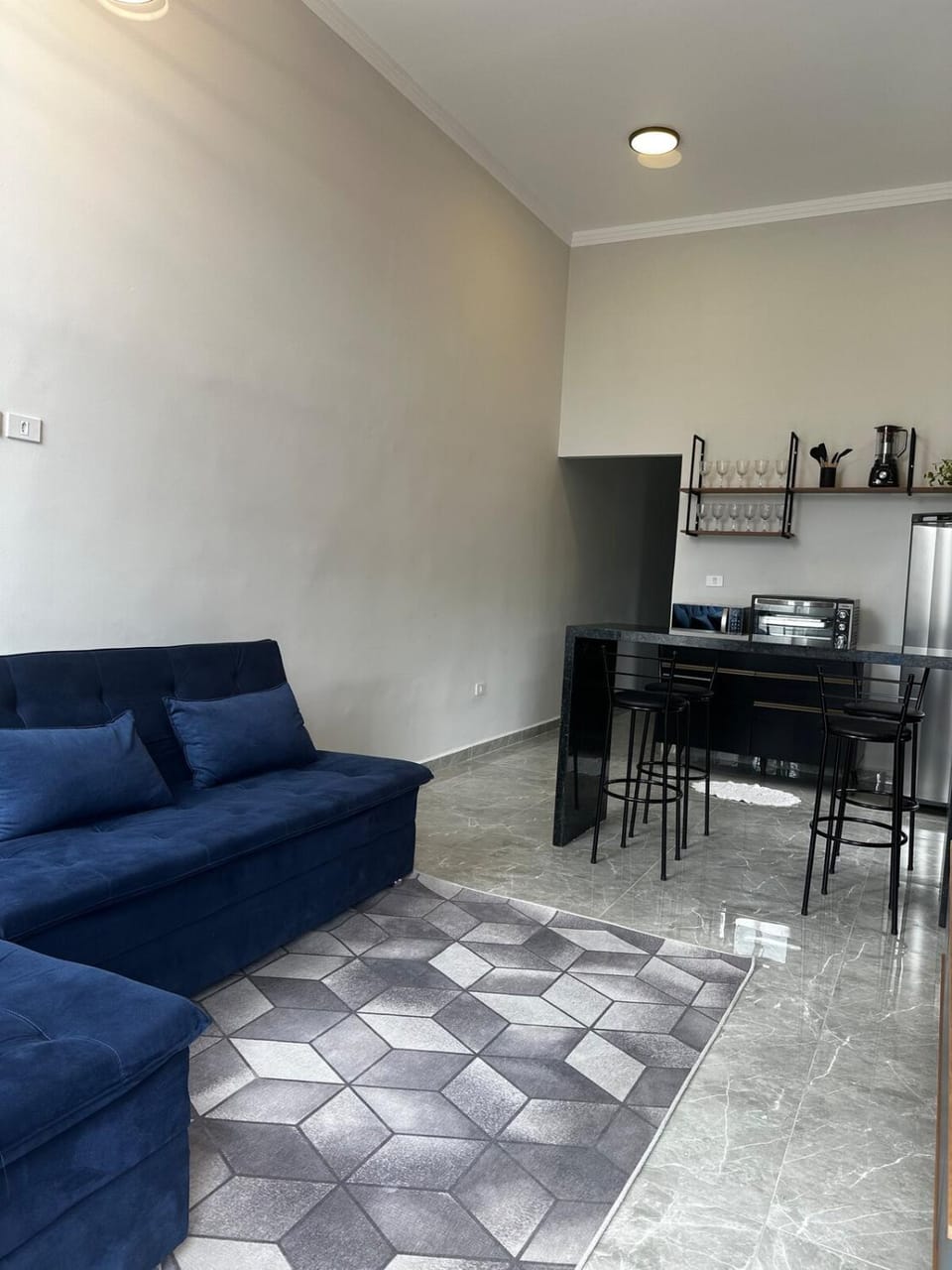 Kitchen or kitchenette, Living room