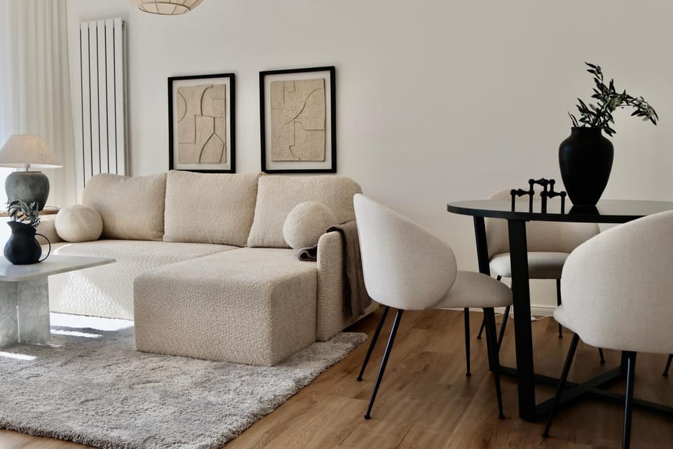 Living room, Seating area, Dining area
