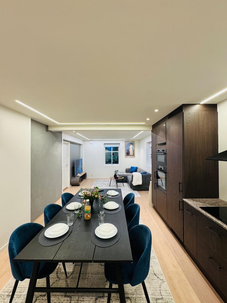 Living room, Seating area, Dining area