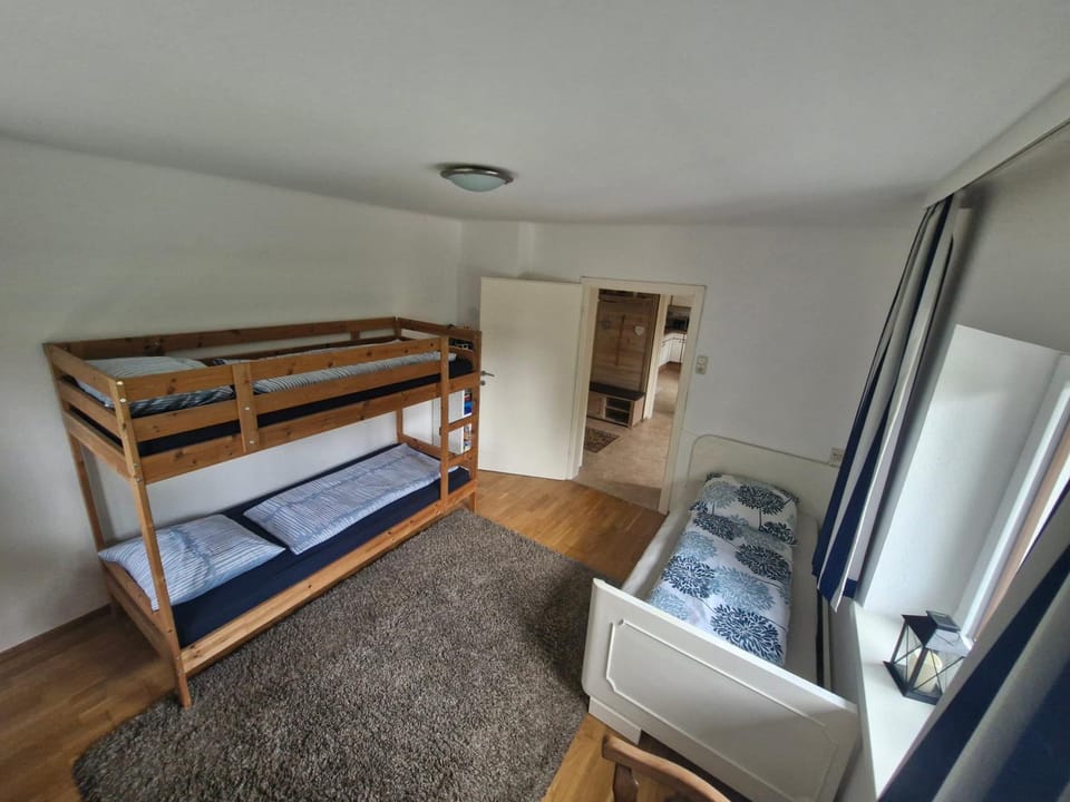 Bed, Photo of the whole room, Bedroom, bunk bed